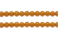(image for) 8mm Orange Solid Color Glass Bead, approx. 49 beads
