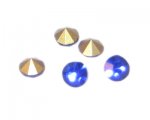 5mm Dark Blue pointed-back Rhinestone - 10 rhinestones 5mm Dark Blue pointed-back Rhinestone - 10 rhinestones