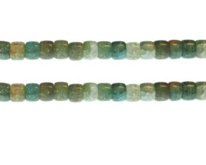 (image for) 8 x 6mm Aqua Mix Rondelle Gemstone-Style Bead, 7.5" string