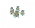 12mm White Creature Lampwork Glass Bead, 6 beads 12mm White Creature Lampwork Glass Bead, 6 beads