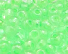 (image for) 6/0 Soft Green Inside-Color Glass Seed Bead, 1oz. Bag