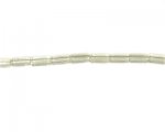 10 x 4mm Soft Yellow Pressed Glass Tube Bead, 2 x 13" strings 10 x 4mm Soft Yellow Pressed Glass Tube Bead, 2 x 13" strings