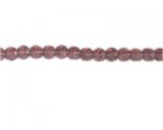 8mm Pale Plum Faceted Glass Bead, 14" string 8mm Pale Plum Faceted Glass Bead, 14" string