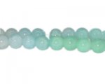 12mm Aqua Gemstone-Style Glass Bead, faded. No Returns! 12mm Aqua Gemstone-Style Glass Bead, faded. No Returns!
