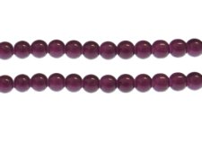 (image for) 8mm Plum Gemstone-Style Glass Bead, approx. 37 beads