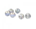 12mm Starburst Galaxy Luster Glass Bead, approx. 14 beads