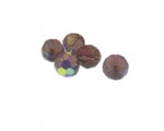 12mm Random Plum Faceted Glass Bead, 6 beads 12mm Random Plum Faceted Glass Bead, 6 beads