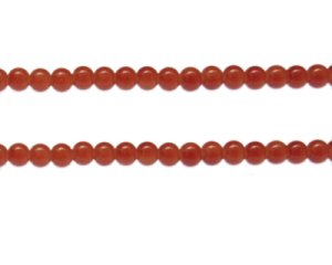 (image for) 8mm Cinnamon Jade-Style Glass Bead, approx. 54 beads