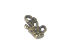(image for) 12 x 18mm Bronze Stationary Cup Metal Charm - 4 charms
