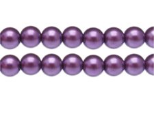 (image for) 12mm Purple Glass Pearl Bead, approx. 18 beads