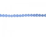 4mm Sky Blue Bi-cone Glass Bead, 2 x 12" strings 4mm Sky Blue Bi-cone Glass Bead, 2 x 12" strings
