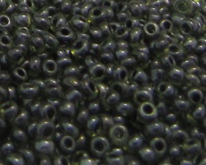 (image for) 11/0 Forest Green Transparent Glass Seed Beads, 1oz. bag