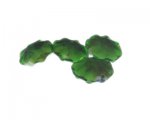 20mm Green Lampwork Square Glass Bead, 4 beads 20mm Green Lampwork Square Glass Bead, 4 beads