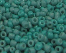 (image for) 11/0 Aqua Opaque Glass Seed Beads, 1oz. bag