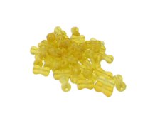 (image for) Approx. 1oz. 8 x 6mm Yellow Matte Glass Peanut Beads