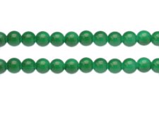 (image for) 8mm Green Jade-Style Glass Bead, approx. 54 beads