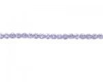 5mm Lilac Faceted Glass Bead, 14" string 5mm Lilac Faceted Glass Bead, 14" string