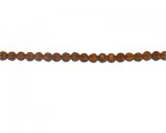 6mm Brown Faceted Glass Bead, 26" string 6mm Brown Faceted Glass Bead, 26" string