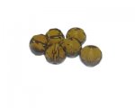 14mm Antique Gold Faceted Glass Bead, 6 beads 14mm Antique Gold Faceted Glass Bead, 6 beads