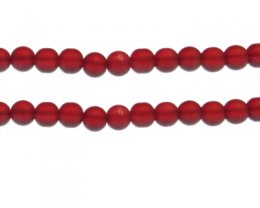 (image for) 8mm Red Sea/Beach-Style Glass Bead, approx. 31 beads