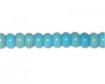 10 x 6mm Turquoise Rondelle Bead, 8" string 10 x 6mm Turquoise Rondelle Bead, 8" string
