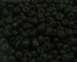 (image for) 11/0 Dark Green Opaque Glass Seed Bead, 1oz. Bag