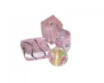 Pink Mix Handmade Lampwork Bead Mix, 5-6 beads Pink Mix Handmade Lampwork Bead Mix, 5-6 beads