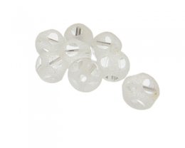 (image for) 14mm Crystal Dot Frosted Glass Bead, 8 beads