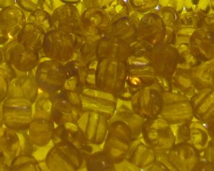 (image for) 6/0 Deep Gold Transparent Glass Seed Bead, 1oz. Bag