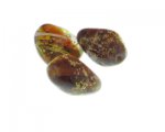 24 x 22mm Brown Lampwork Glass Bead, 3 beads 24 x 22mm Brown Lampwork Glass Bead, 3 beads