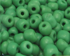 (image for) 6/0 Grass Green Opaque Glass Seed Bead, 1oz. Bag