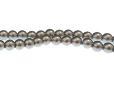 (image for) 8mm Platinum Glass Pearl Bead, approx. 56 beads