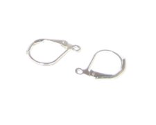 (image for) 10 x 16mm Silver Leverback with Loop Earwire, 6 earwires
