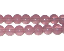 (image for) 10mm Mallow Jade-Style Glass Bead, approx. 21 beads