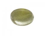 34mm Champagne Foil Flat Round Handmade Lampwork Glass Bead 34mm Champagne Foil Flat Round Handmade Lampwork Glass Bead