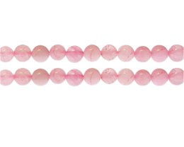 (image for) 8mm Rose Quartz Gemstone Bead, approx. 23 beads