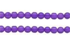 (image for) 8mm Purple Semi-Matte Glass Bead, approx. 32 beads