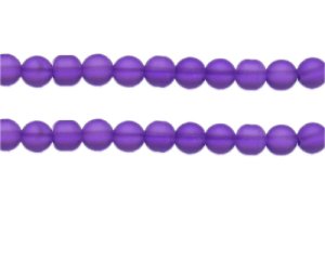 (image for) 8mm Purple Semi-Matte Glass Bead, approx. 32 beads