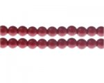 8mm Red Matte Glass Pearl Bead, not shiny, approx. 55 beads 8mm Red Matte Glass Pearl Bead, not shiny, approx. 55 beads