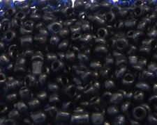 (image for) 11/0 Dark Blue Transparent Glass Seed Beads, 1oz. bag