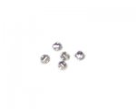 5mm Silver Striped Spacer Metal Bead, approx. 10 beads 5mm Silver Striped Spacer Metal Bead, approx. 10 beads