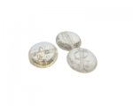 20mm Crystal Lampwork Glass Bead, 3 beads 20mm Crystal Lampwork Glass Bead, 3 beads