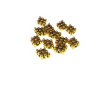 (image for) 10x 6mm Gold Metal Rectangle Spacer Bead, approx. 12 beads