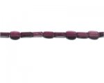 10mm Plum Pillow Pressed Glass Bead, 13" string 10mm Plum Pillow Pressed Glass Bead, 13" string
