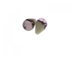 22 x 16mm Pink/White Lampwork Drop Glass Bead, 2 beads 22 x 16mm Pink/White Lampwork Drop Glass Bead, 2 beads