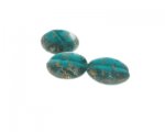 20mm Aqua Spatter Lampwork Glass Bead, 3 beads 20mm Aqua Spatter Lampwork Glass Bead, 3 beads