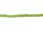 6mm Apple Green Faceted Glass Bead, 26" string 6mm Apple Green Faceted Glass Bead, 26" string