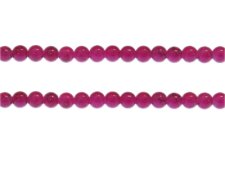 (image for) 6mm Crimson Marble-Style Glass Bead, approx. 72 beads