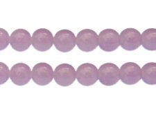 (image for) 12mm Lilac Jade-Style Glass Bead, approx. 18 beads