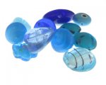 Approx. 1.5oz. Turquoise/Blue Glass Lampwork Bead Mix Approx. 1.5oz. Turquoise/Blue Glass Lampwork Bead Mix